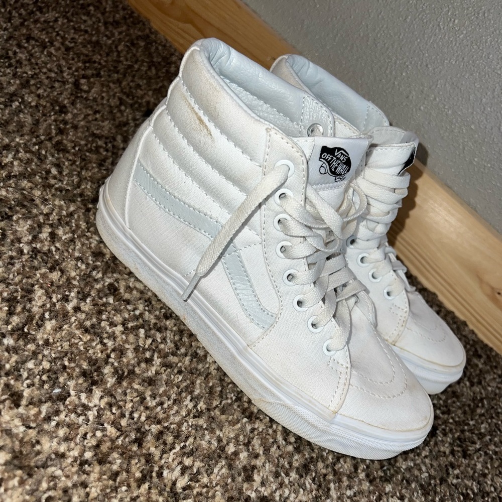 white high top vans